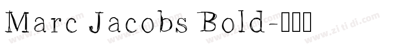Marc Jacobs Bold字体转换
